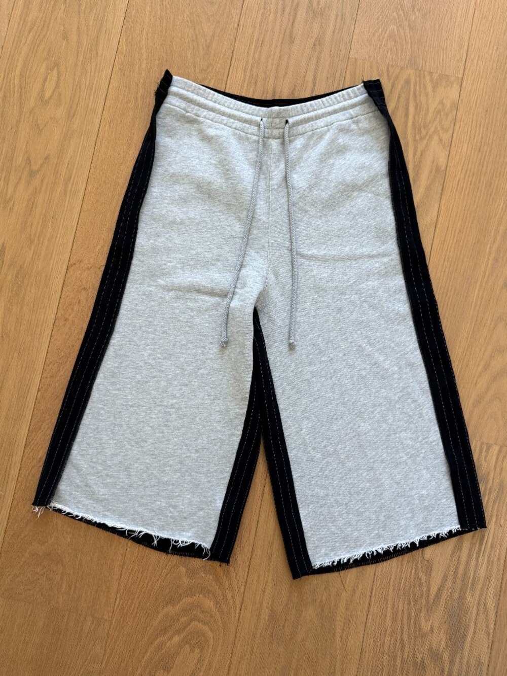 MM6 Maison Margiela Tonal Stripe Wide-Leg Shorts - SS 2017 (US Exclusive)